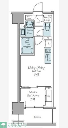 クレストコート東中野の物件間取画像